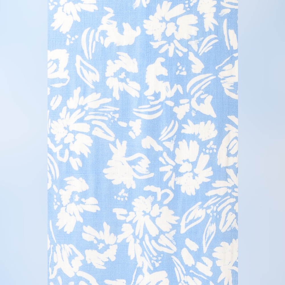 Sugarlips Allegra Floral Blue and White Midi Dress like Reformation - Picture 10 of 16